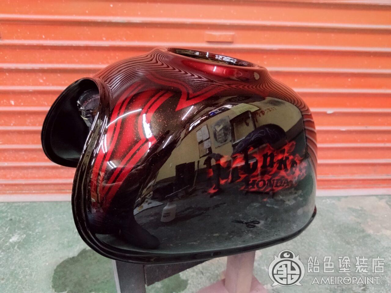 モンキー　純正タンク　カスタム塗装 新型モンキー125(ブラック)風にタンク塗装カスタム | MONKEY HEAVEN