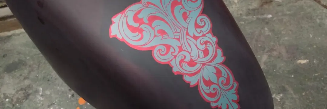 ホンダ スティード スポタン【リーフグラフィックとエアブラシ】のサムネイル