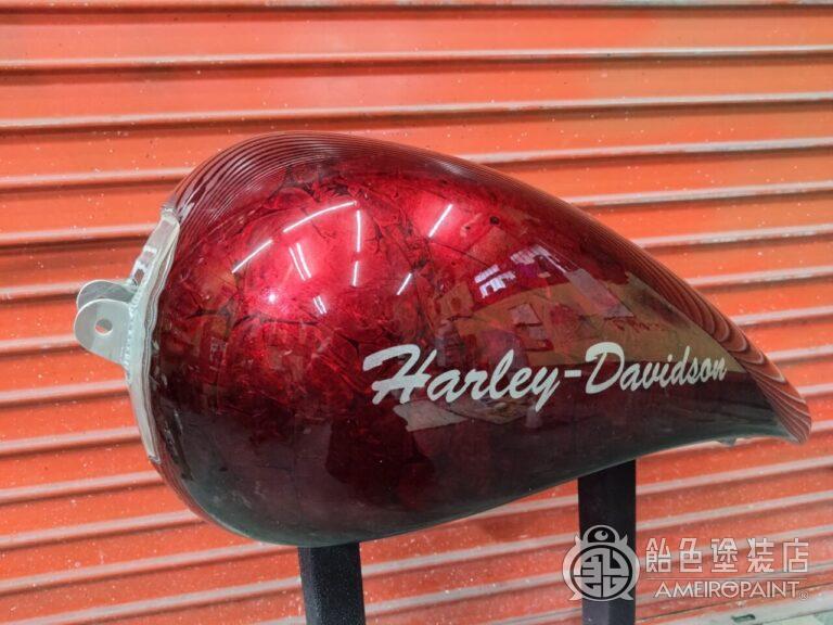 ハーレー 98FXD タンク【ゴールドリーフ オークリーフ】