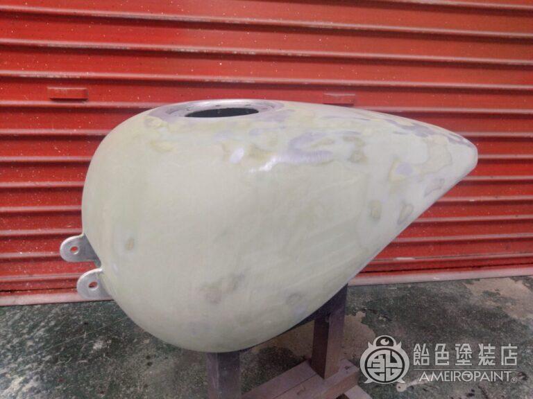 ハーレー 98FXD タンク【ゴールドリーフ オークリーフ】