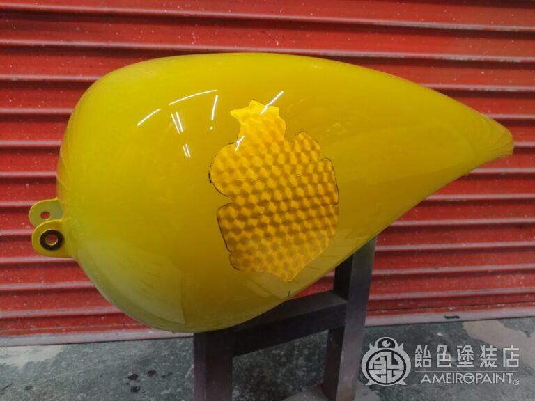 ハーレー 98FXD タンク【ゴールドリーフ オークリーフ】