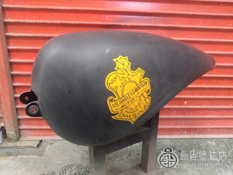 ハーレー 98FXD タンク【ゴールドリーフ オークリーフ】
