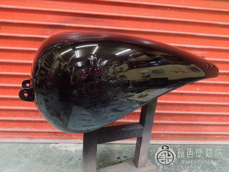 ハーレー 98FXD タンク【ゴールドリーフ オークリーフ】