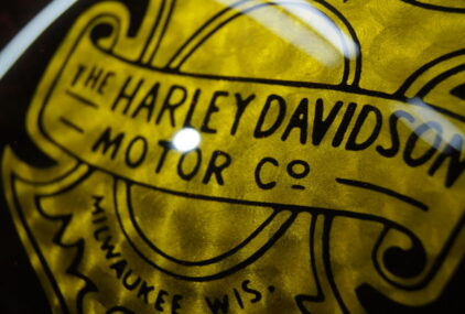 ハーレー 98FXD タンク【ゴールドリーフ オークリーフ】