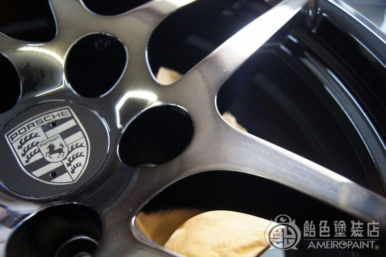 O-065  PORSCHE WHEEL [Polish & Black]