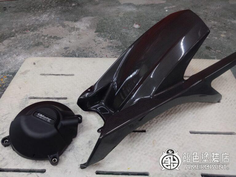 ヤマハ TRACER9 リアフェンダー＆クラッチカバー【ゴールド・シルバーリーフ】