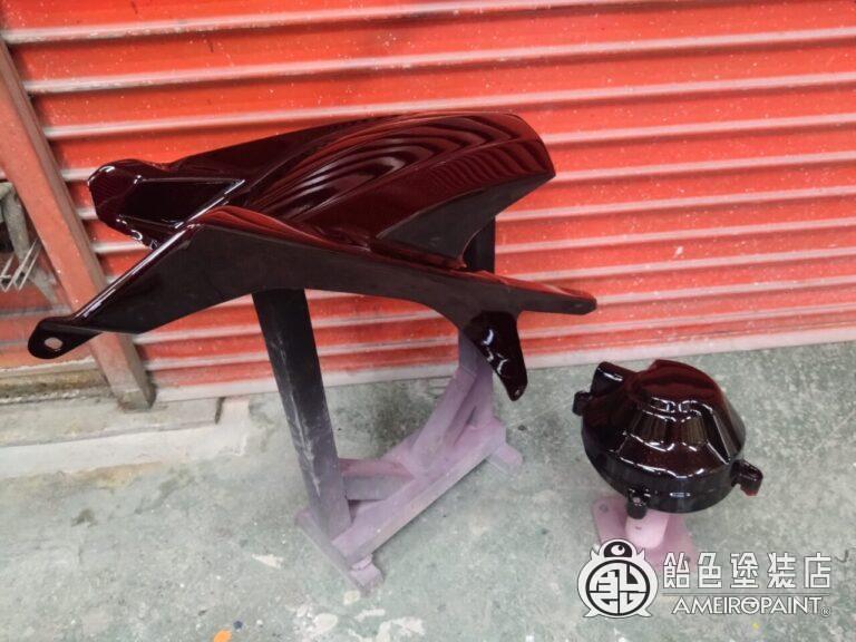 ヤマハ TRACER9 リアフェンダー＆クラッチカバー【ゴールド・シルバーリーフ】