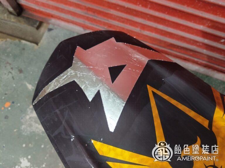 ヤマハ TRACER9 リアフェンダー＆クラッチカバー【ゴールド・シルバーリーフ】