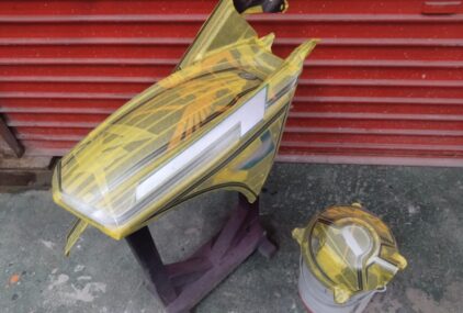 ヤマハ TRACER9 リアフェンダー＆クラッチカバー【ゴールド・シルバーリーフ】