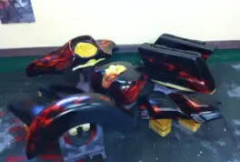 ハーレー 07FLHTP【エアブラシ クリアーコート】のサムネイル画像