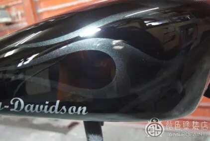 ハーレー 社外スポタン【ブラックフレイムス】のサムネイル画像